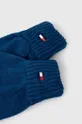Παιδικά γάντια Tommy Hilfiger σκούρο μπλε