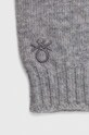 Дитячі вовняні рукавички United Colors of Benetton 1244CG00F.G.SEASONAL сірий AW23