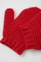 Παιδικά μάλλινα γάντια United Colors of Benetton κόκκινο