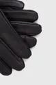 BOSS rękawiczki skórzane czarny
