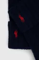 Vlnené rukavice Polo Ralph Lauren tmavomodrá