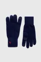 σκούρο μπλε Γάντια από μείγμα μαλλιού Polo Ralph Lauren Ανδρικά