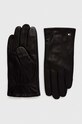 Кожаные перчатки Tommy Hilfiger кожа чёрный AM0AM11482