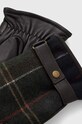 Barbour mănuși din amestec de lână Newbrough Tartan Gloves MGL0051 verde AA00
