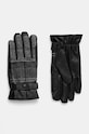 Barbour rękawiczki z domieszką wełny skóra licowa szary MGL0051