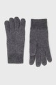 Barbour rękawiczki wełniane Carlton wełna szary MGL0065