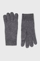 Μάλλινα γάντια Barbour Carlton μαλλί γκρί MGL0065