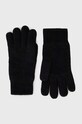 Barbour manusi de lana Carlton lana negru MGL0065
