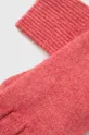 Γάντια από μείγμα μαλλιού United Colors of Benetton ροζ