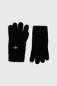 Gant manusi de lana lana negru 9930003
