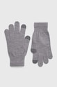 Smartwool rękawiczki Liner z domieszką wełny szary SW011555