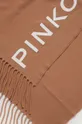 Pinko szalik wełniany brązowy
