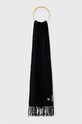 Moschino szalik wełniany dzianina czarny M2960.30779