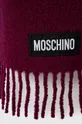 Vlnený šál Moschino burgundské
