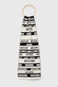 Moschino gyapjú sál gyapjú fehér M5745.30771
