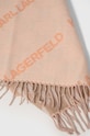 Вовняний шарф Karl Lagerfeld 235W3308 бежевий AW23