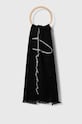EA7 Emporio Armani szalik wzorzyste czarny 280167.3F108