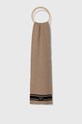 Armani Exchange szalik wełniany dzianina brązowy 944614.3F305