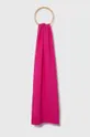 рожевий Вовняний шарф Samsoe Samsoe Жіночий