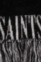 AllSaints szalik wełniany czarny