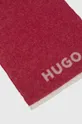 Шерстяной шарф HUGO розовый