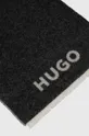 Μάλλινο κασκόλ HUGO μαύρο