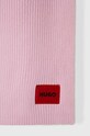 HUGO szalik wełniany 50502605 różowy AW24