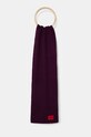 HUGO esarfa de lana tricotaj violet 50502605