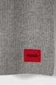 Шерстяной шарф HUGO серый