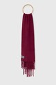 Guess szalik z domieszką wełny dzianina fioletowy AW9961.WOL03