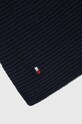 Kratki šal s primjesom kašmira Tommy Hilfiger AW0AW15348 mornarsko plava AW23