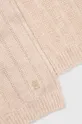 Tommy Hilfiger szalik z domieszką wełny beżowy