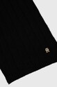 Tommy Hilfiger szalik z domieszką wełny AW0AW15351 czarny AW23