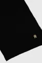 Tommy Hilfiger szalik z domieszką wełny czarny