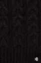 Šál s prímesou vlny Lauren Ralph Lauren čierna