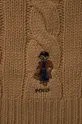 Вовняний шарф Polo Ralph Lauren бежевий