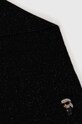 Μάλλινο κασκόλ Karl Lagerfeld 236W3301 μαύρο AW23