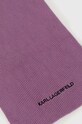 Karl Lagerfeld szalik z domieszką wełny 236W3305 fioletowy AW23