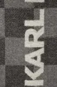 Шерстяной шарф Karl Lagerfeld серый