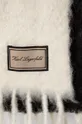 Μάλλινο κασκόλ Karl Lagerfeld λευκό