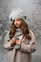 сірий Дитячий шарф з домішкою вовни Jamiks ALMA Для дівчаток