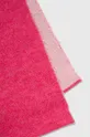 Παιδικό κασκόλ από μείγμα μαλλιού United Colors of Benetton ροζ