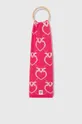 różowy Pinko Up szalik z domieszką wełny Dziewczęcy