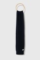Pepe Jeans esarfa din amestec de lana Griffin uni bleumarin PM060135.594
