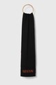 Armani Exchange szalik z domieszką wełny z domieszką wełny czarny 954603.3F301