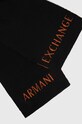 Armani Exchange szalik z domieszką wełny 954603.3F301 czarny AW23