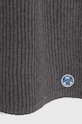 North Sails szalik z domieszką wełny 623228 szary AW23