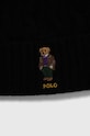 Polo Ralph Lauren czapka i szalik wełniany 449923915 czarny