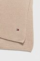 Tommy Hilfiger szalik z domieszką kaszmiru AM0AM11480 beżowy AW23