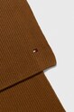 Tommy Hilfiger szalik z domieszką kaszmiru AM0AM11480 brązowy AW23